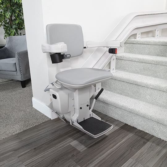 kraus custom bruno curved indoor stairlift